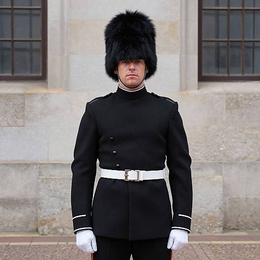 Man in Queens Guard Uniform