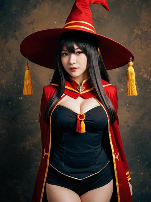 Stunning Megumin Cosplay Photo of Jane Doe