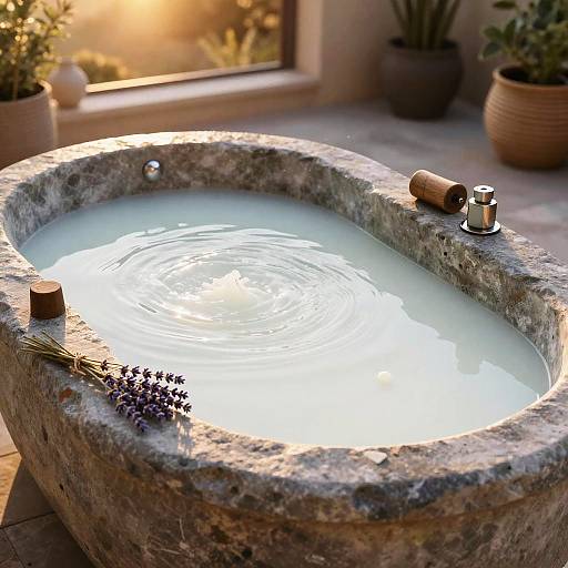 Golden Hour Rustic Milk Bath Serenity