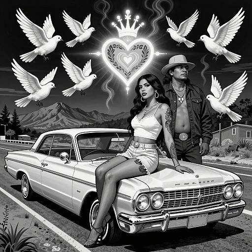 Chicano Art: Latina Lowrider Dreamscape