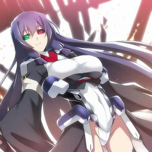 Illustration of Asama tomo, kyoukaisenjou no horizon in the style of Ban! (bansankan)