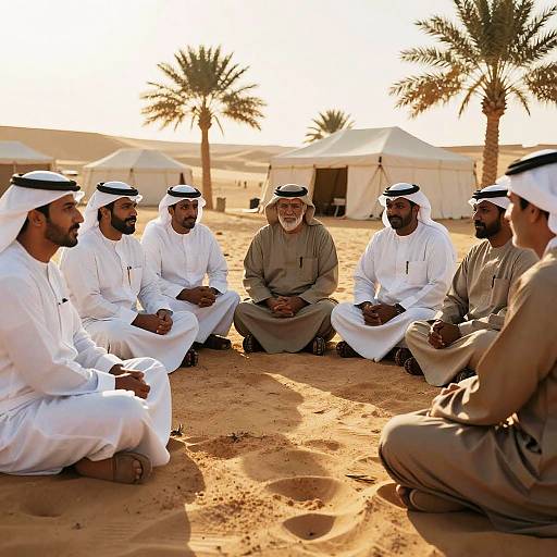 Quraysh Tribal Leaders Desert Meeting