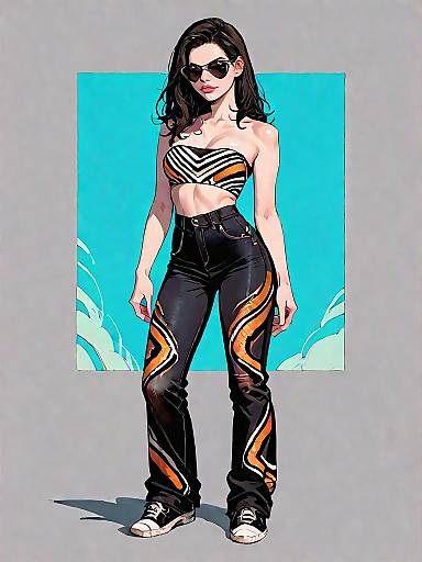 Chic Urban Woman in Minimalist Fashion