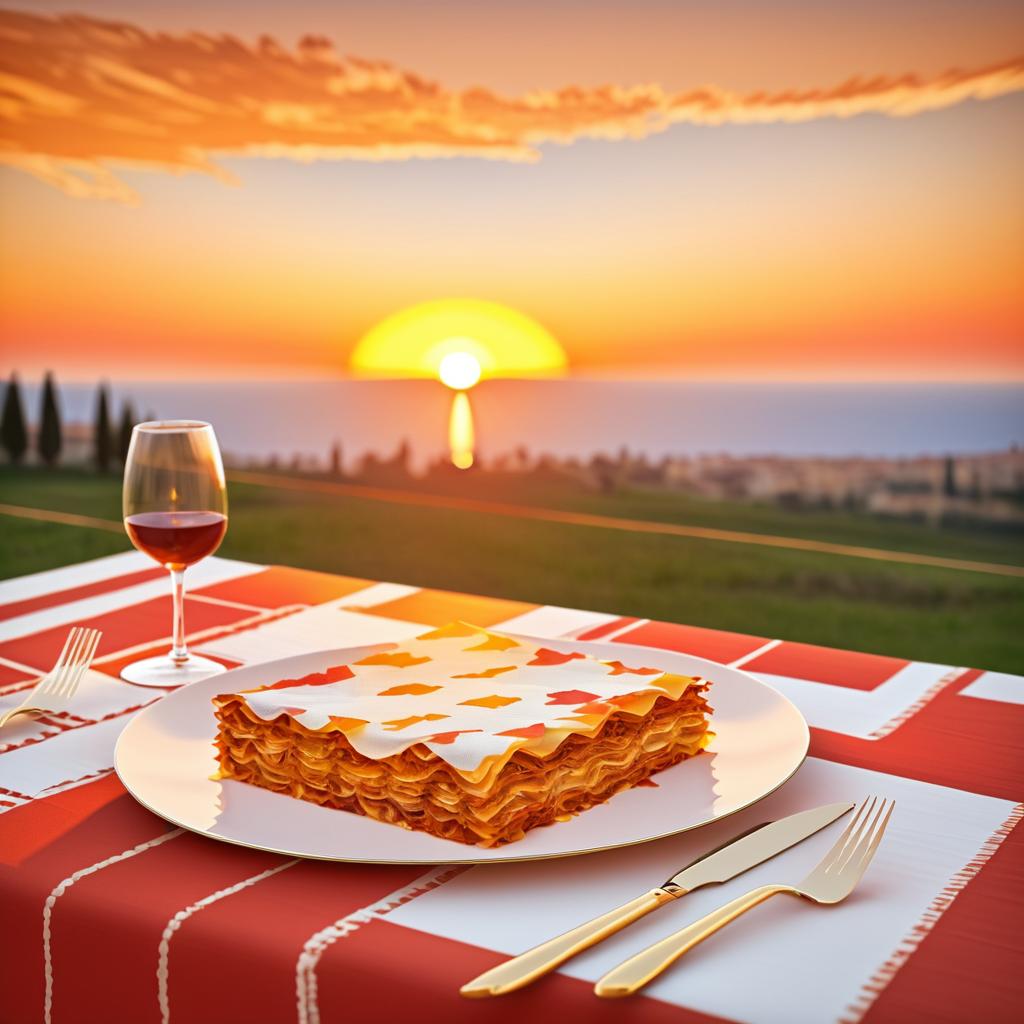 Elegant Italian Dining at Sunset