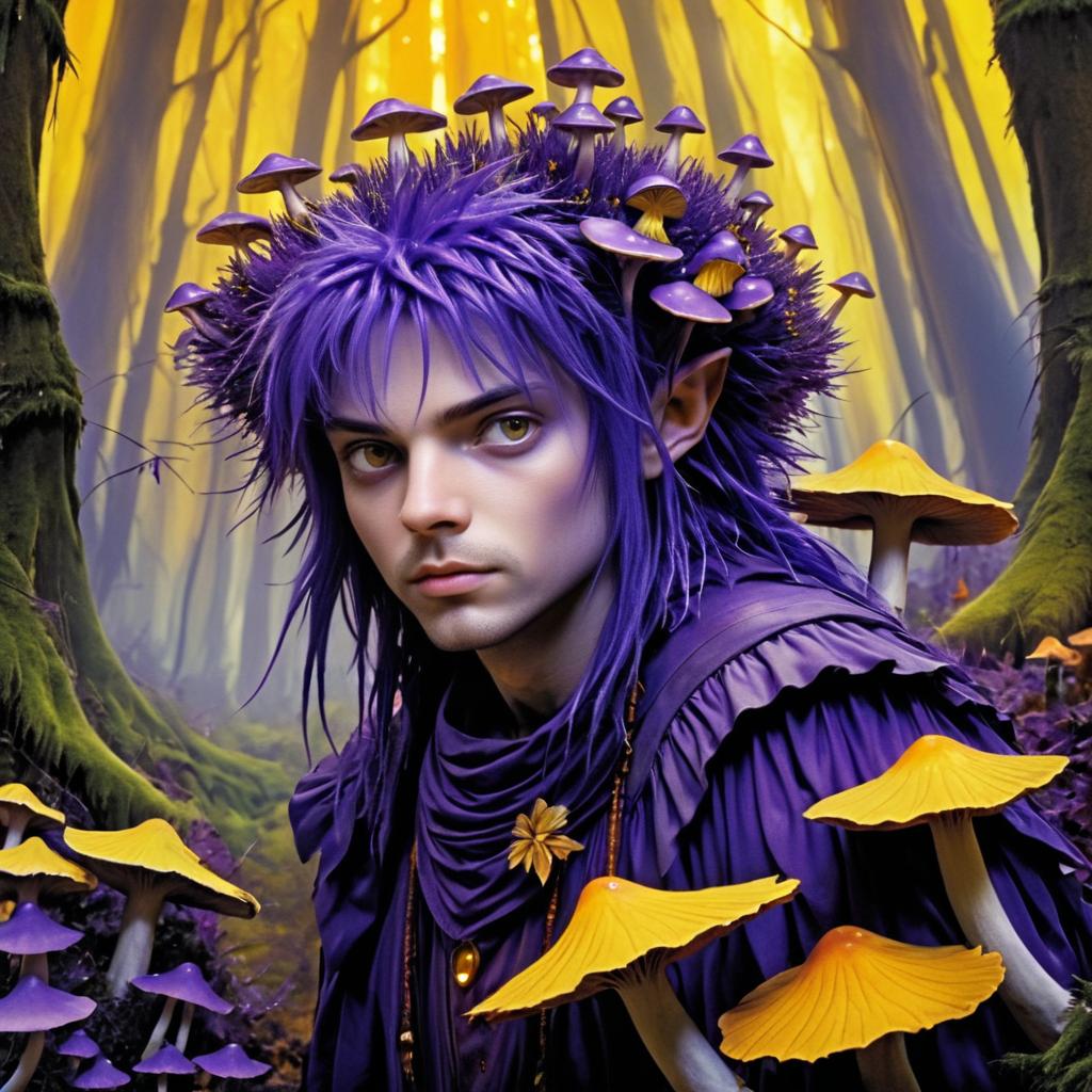 Fantasy Creature Portrait in Enchanted Forest