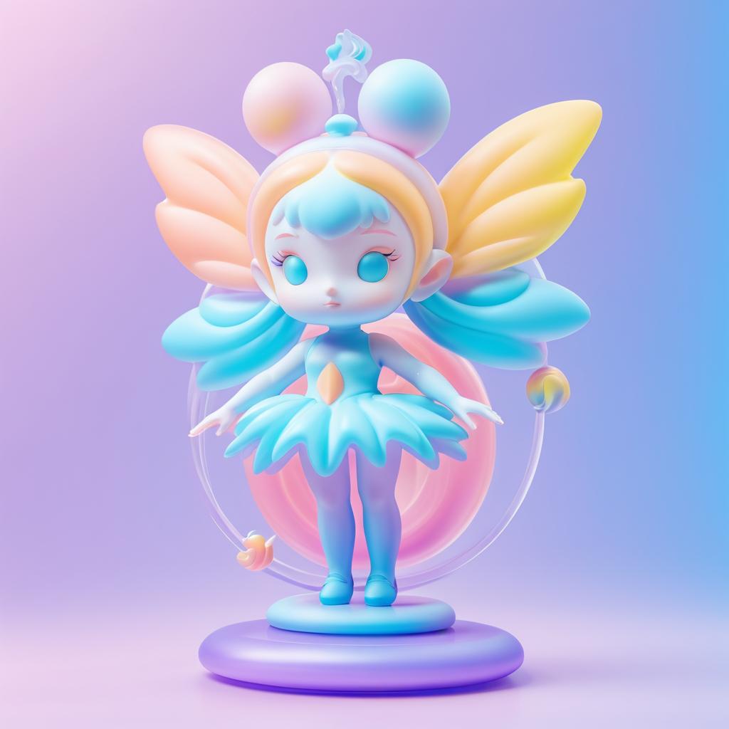 Futuristic Expressionist Fairy 3D Model