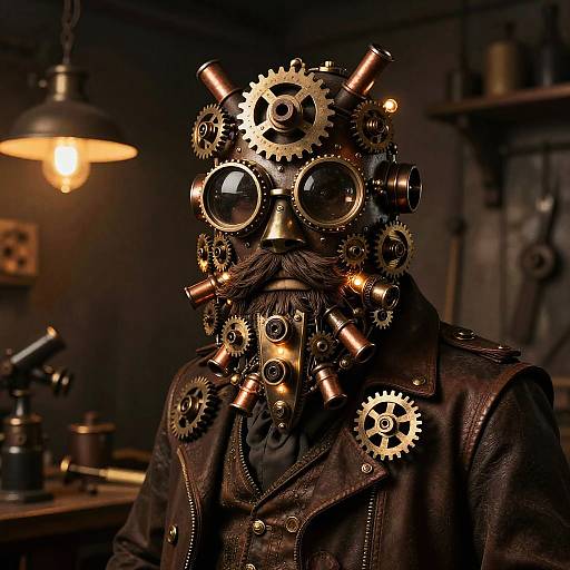 Steampunk Inventor's Beard Costume