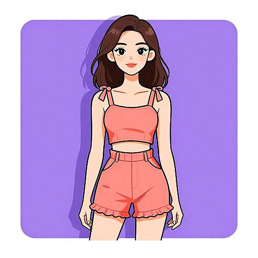 Chic Coral Cut-Out Romper Style