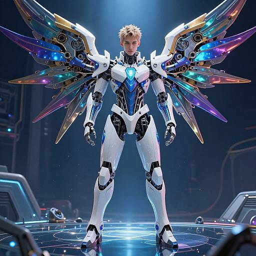 Hyperrealistic Cyberpunk Futuristic Cyborg