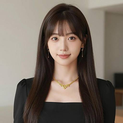 Elegant Portrait of an Asian Woman