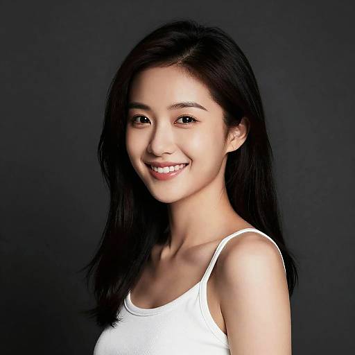 Smiling Asian Woman Portrait