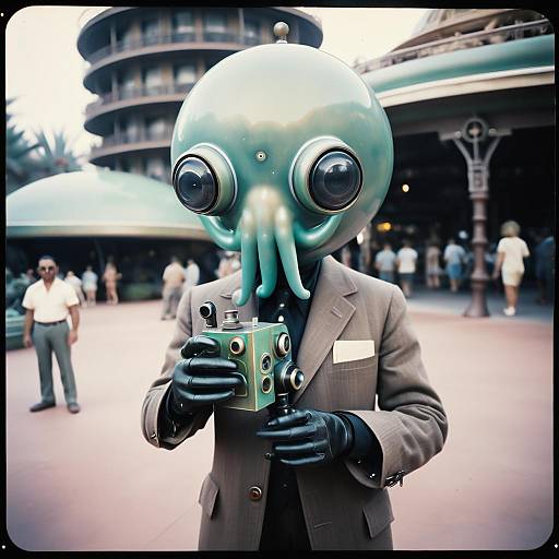 Blotting Octopus Cyborg at Haunted Disneyland
