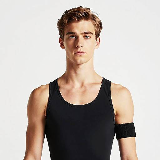 Male Ballet Dancer in Black Tank Top