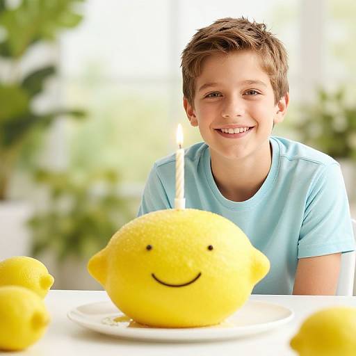 David Attenborough with Lemon Cake