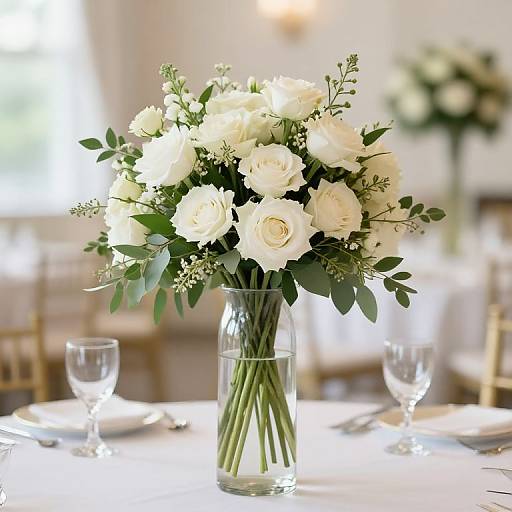 Elegant Stem Vase Wedding Centerpieces