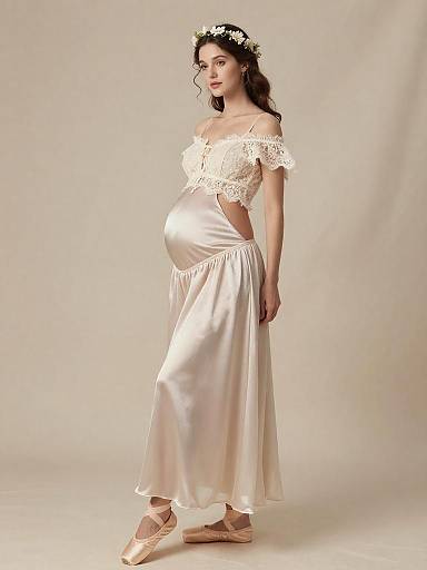 Ethereal Maternity Fairy Fashion Portrait