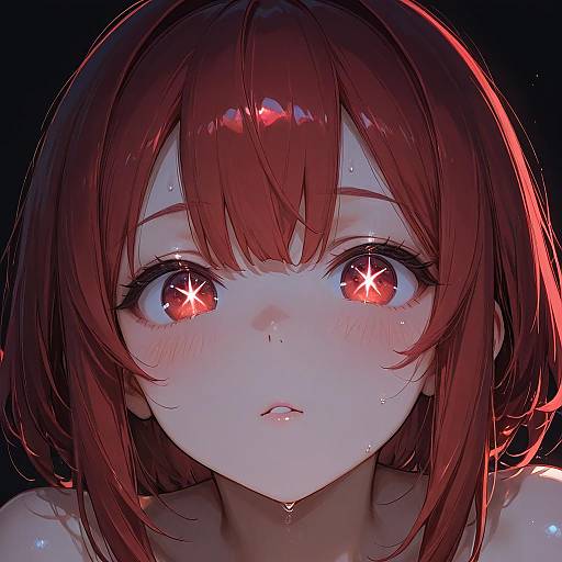 Enchanting Girl with Starry Eyes