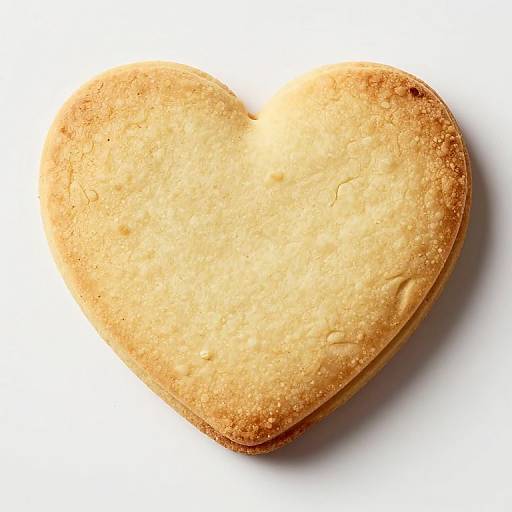 Golden Heart-Shaped Biscuit of Affection