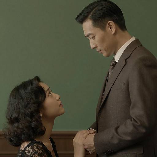 Vintage Couple in Intimate Setting