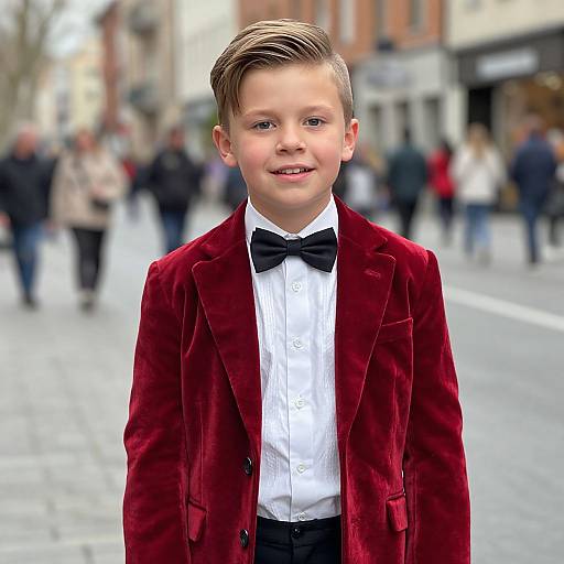 Boy in Red Velvet Jacket