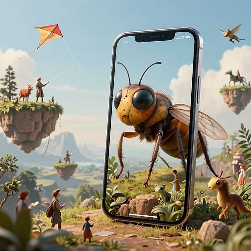 Surreal Infinite Digital Dreamscape