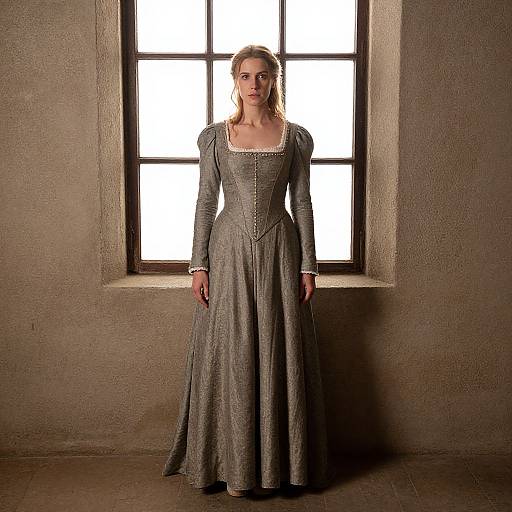 Medieval Woman in Fancy Dress