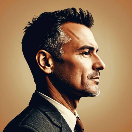 Smart Man Profile Illustration