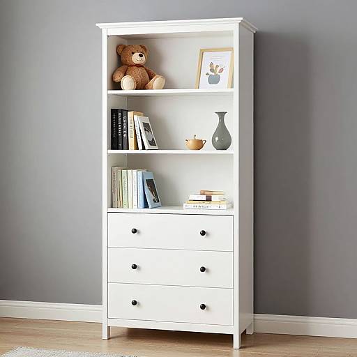 Cozy Kids' Bedroom White Cabinet