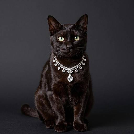 Luxurious Studio Portrait of Minuet Cat