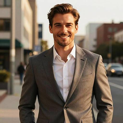 Confident Handsome Daddy in Suit