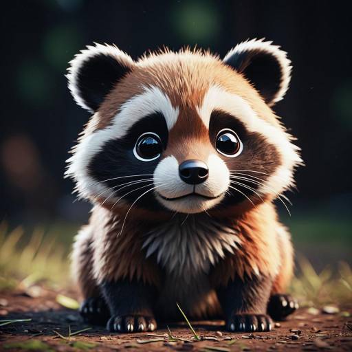Pixar-Style Cute Tanuki Pup Pixar-Style Cute Tanuki Pup