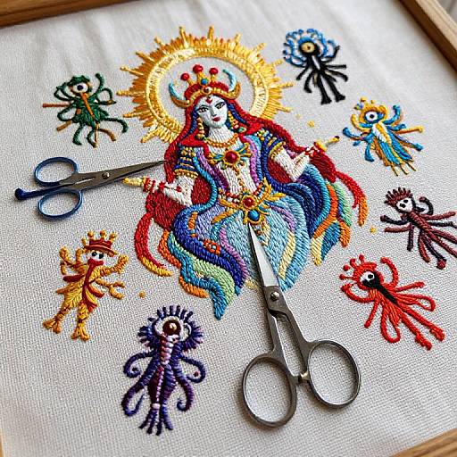 Mystical Genie Embroidery Scissors Reveal