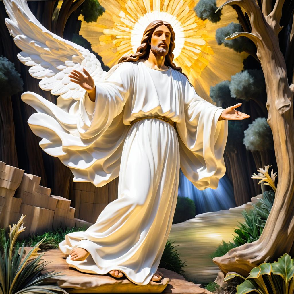 Jesus as an Angel in Gethsemane