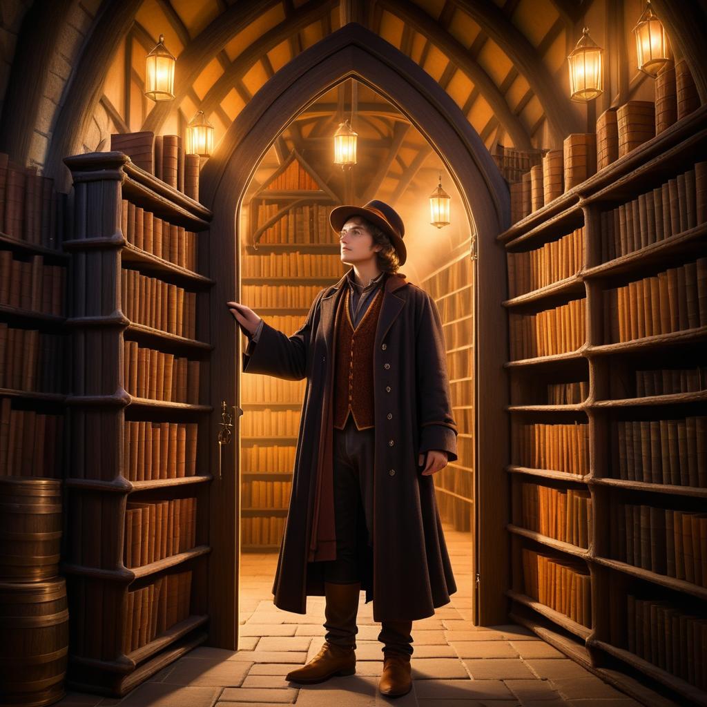 Enchanted Library: Wizarding Apprentice Awaiting