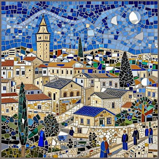 Jerusalem Mosaic Art Scene