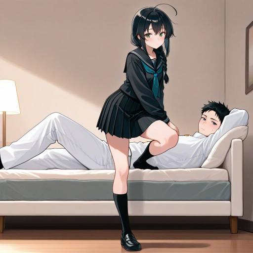 Playful Admiral Kancolle in Cozy Setting