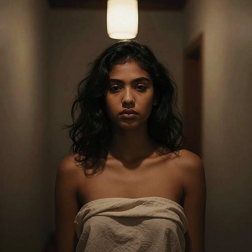 Intimate Fine Art Portrait with Lantern