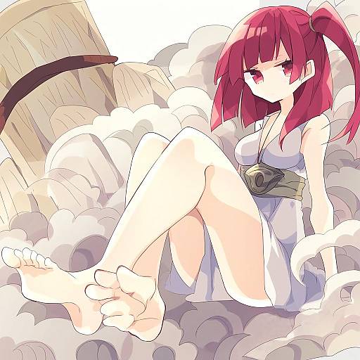 Illustration of Morgiana, magi the labyrinth of magic in the style of Nikorashi-ka