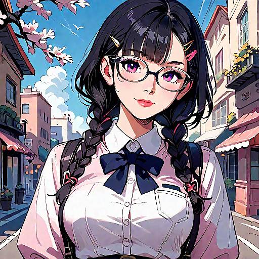 Anime Girl in School Uniform