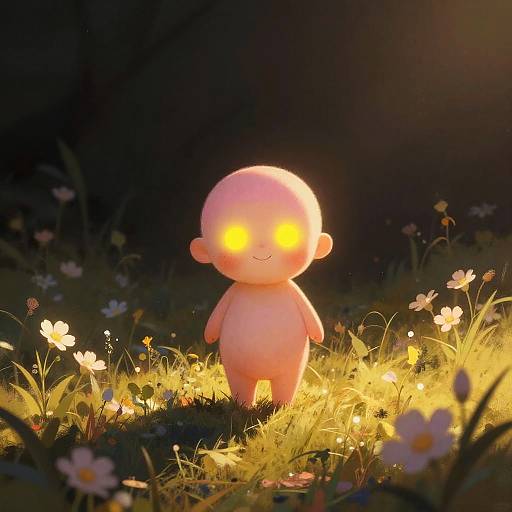 Charming Rosy-Cheeked Fairy Child