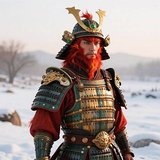 Hyper-Realistic Phoenix Warrior Portrait