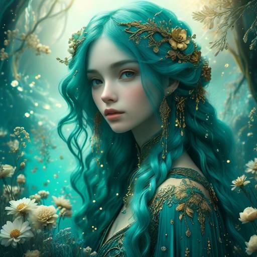 Ethereal Fantasy Portrait of a Young Woman