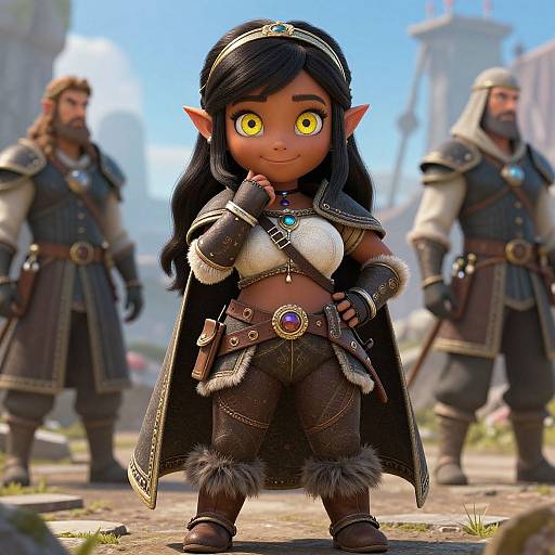 Cinematic Elf Adventurer Portrait