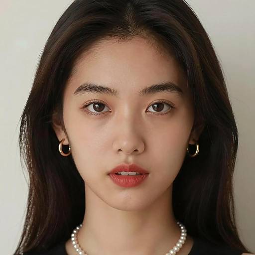 Elegant Close-Up Portrait of Woman