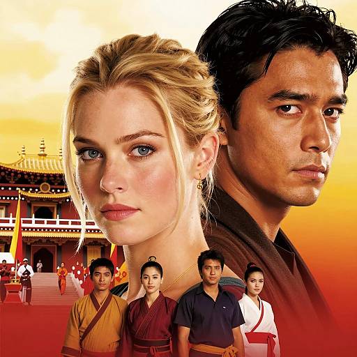 Dramatic Movie Poster with Cultural Elements