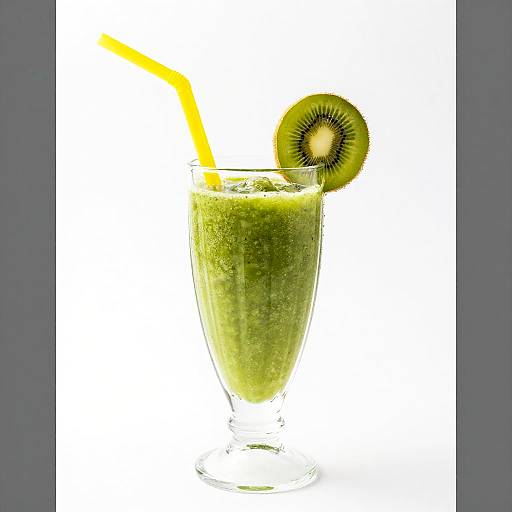 Bright Green Kiwi Smoothie Drink