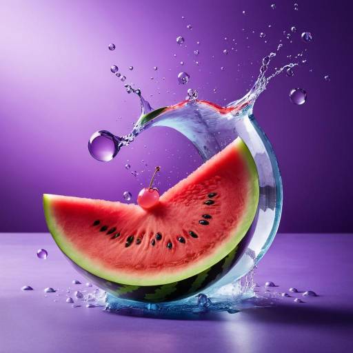 Vibrant Still Life with Watermelon and Cherry Vibrant Still Life with Watermelon and Cherry