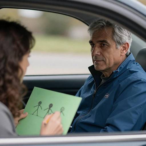 Candid Car Ride: Focused Moments