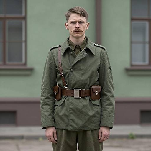 Soviet Soldier in Halloween Setting