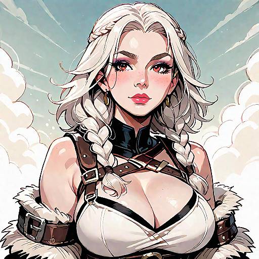 Sexy Viking Female Anime Character